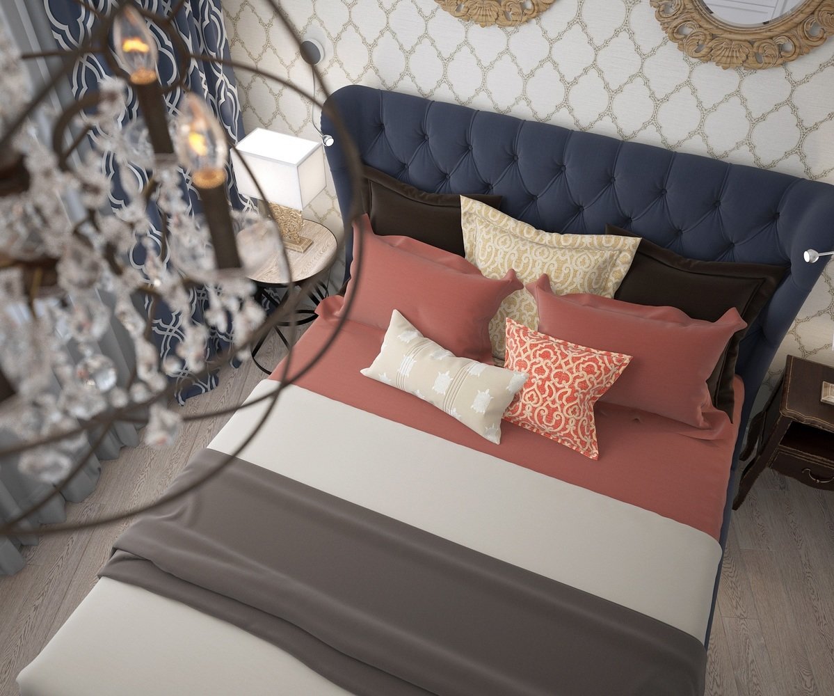 Фотография: Спальня в стиле Современный, Квартира, Проект недели, Москва, Монолитный дом, 3 комнаты, 60-90 метров, ЖК «Невский», Инна Азорская – фото на INMYROOM Фотография: Спальня в стиле Современный, Квартира, Проект недели, Москва, Монолитный дом, 3 комнаты, 60-90 метров, ЖК «Невский», Инна Азорская – фото на INMYROOM