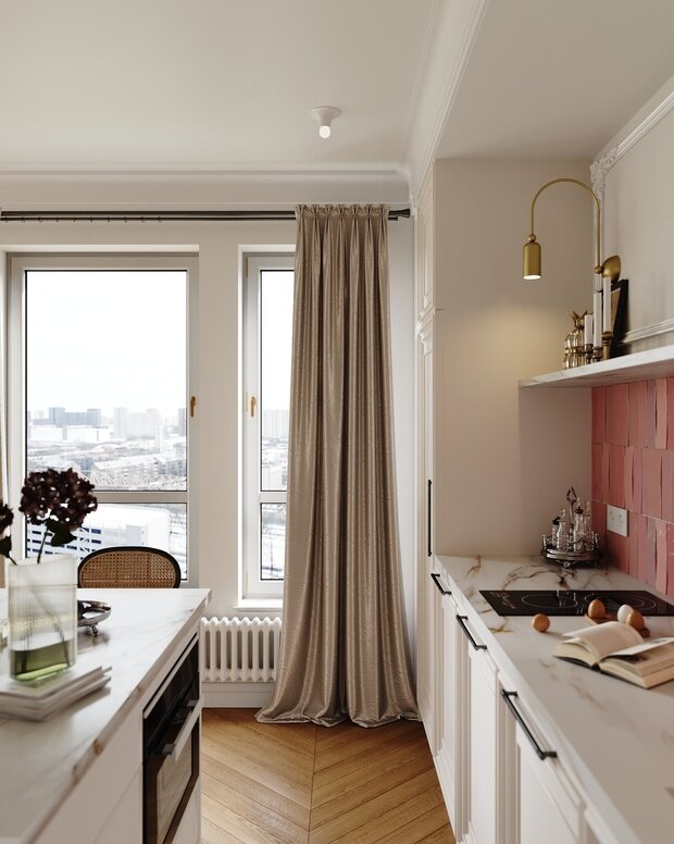 Фотография: Кухня и столовая в стиле Современный, Эклектика, Малогабаритная квартира, Квартира, Студия, Проект недели, Москва, до 40 метров, Дейси Аушева – фото на INMYROOM