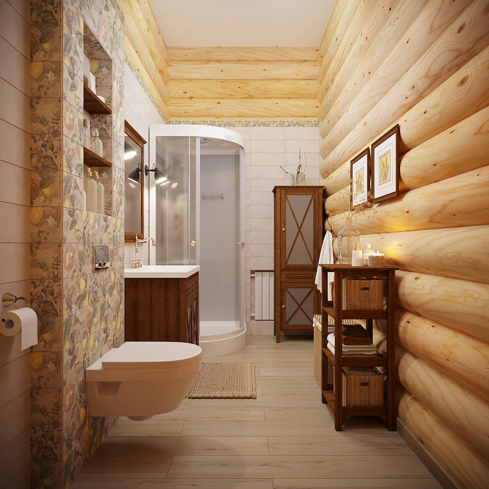 Фото из портфолио Дачный дом из оцилиндрованного бревна – фотографии дизайна интерьеров на INMYROOM Фото из портфолио Дачный дом из оцилиндрованного бревна – фотографии дизайна интерьеров на INMYROOM