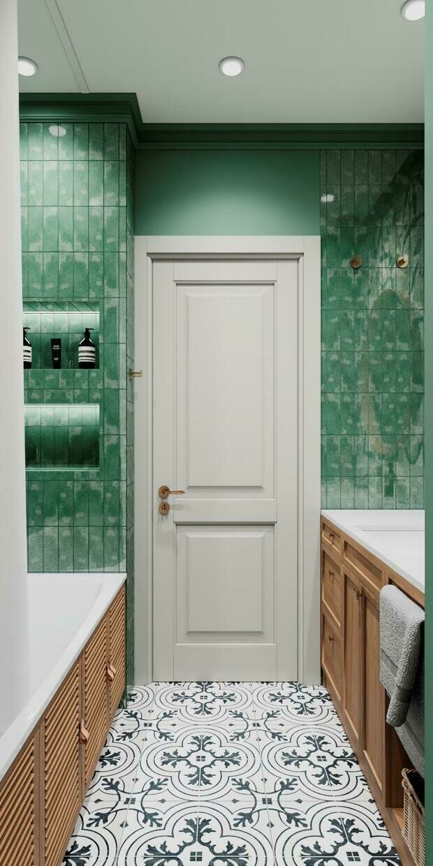 Фотография: Ванная в стиле Современный, Эклектика, Квартира, Проект недели, Санкт-Петербург, Монолитный дом, 3 комнаты, 60-90 метров, VizDiz, Илона Ореховская – фото на INMYROOM