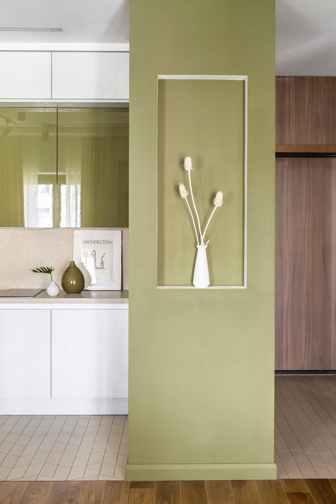 Фотография: Кухня и столовая в стиле Современный, Скандинавский, Квартира, Проект недели, Москва, Монолитный дом, 2 комнаты, 40-60 метров, Anddesign, Александра Дашкевич, Наталья Каримова, ЖК I’am – фото на INMYROOM