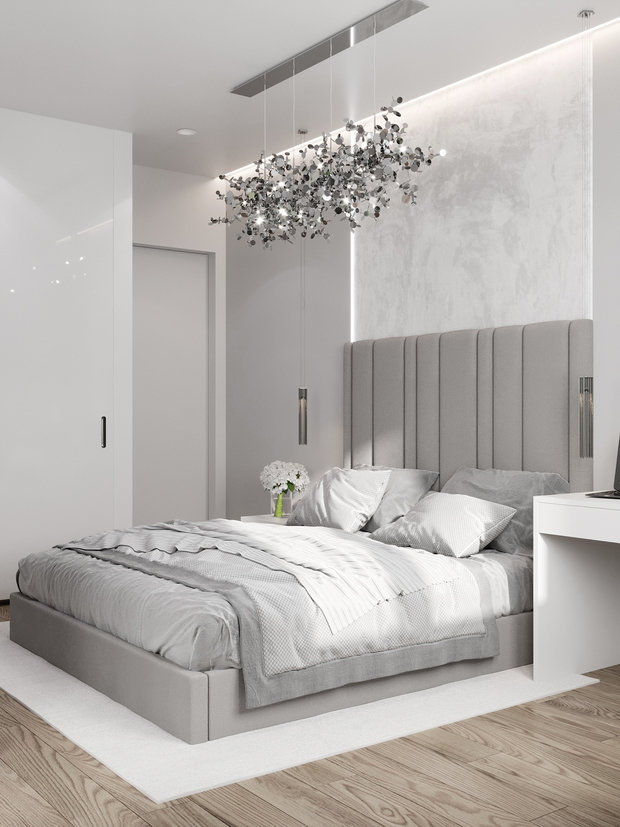 Фото из портфолио Спальня 10,9 кв.м. – фотографии дизайна интерьеров на INMYROOM