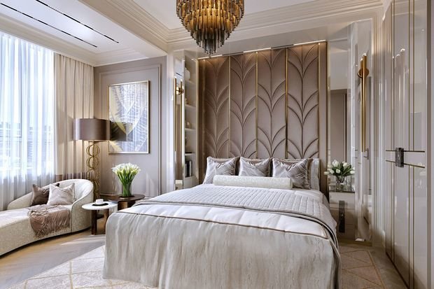 Фото из портфолио Квартира 118,2 м² в ЖК Тимирязевский: компромисс мужского и женского: баланс резких форм и мягких линий – фотографии дизайна интерьеров на INMYROOM