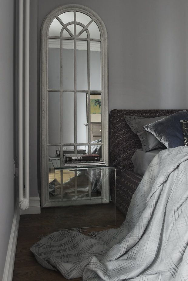 Фотография: Спальня в стиле Эклектика, Современный, Квартира, Проект недели, Москва, Валерия Дзюба, Nido Interiors, новостройка – фото на INMYROOM