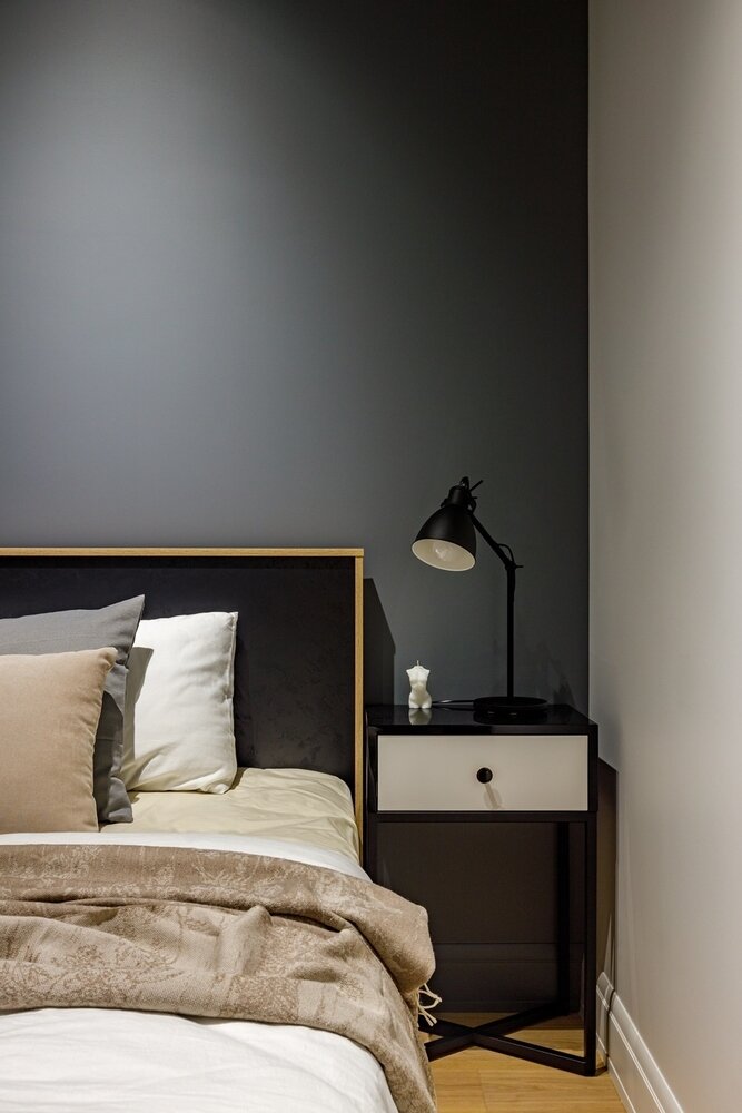 Фотография: Спальня в стиле Современный, Квартира, Минимализм, Проект недели, Москва, 3 комнаты, 60-90 метров, I+E Spaces Studio – фото на INMYROOM Фотография: Спальня в стиле Современный, Квартира, Минимализм, Проект недели, Москва, 3 комнаты, 60-90 метров, I+E Spaces Studio – фото на INMYROOM