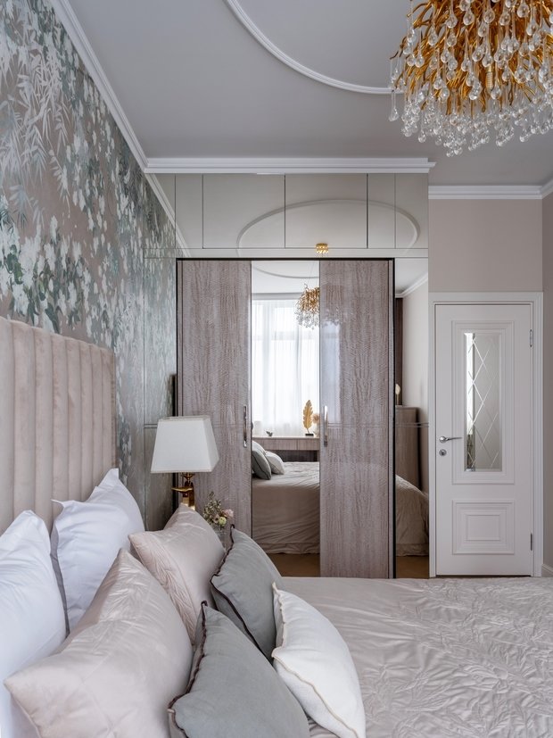 Фотография: Спальня в стиле Классический, Современный, Квартира, Проект недели, Ростов-на-Дону, 1 комната, до 40 метров, 40-60 метров, Катерина Котляровская – фото на INMYROOM