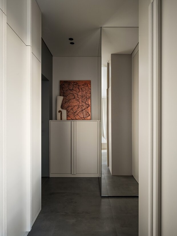 Фотография: Ванная в стиле Современный, Минимализм, Квартира, Проект дня, Москва, Монолитный дом, 3 комнаты, 60-90 метров, JTRoom, Юлия Тазулах – фото на INMYROOM