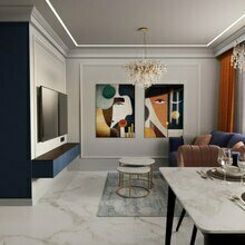 Фото из портфолио Дизайн интерьера квартиры для молодой семьи 62 м² – фотографии дизайна интерьеров на INMYROOM