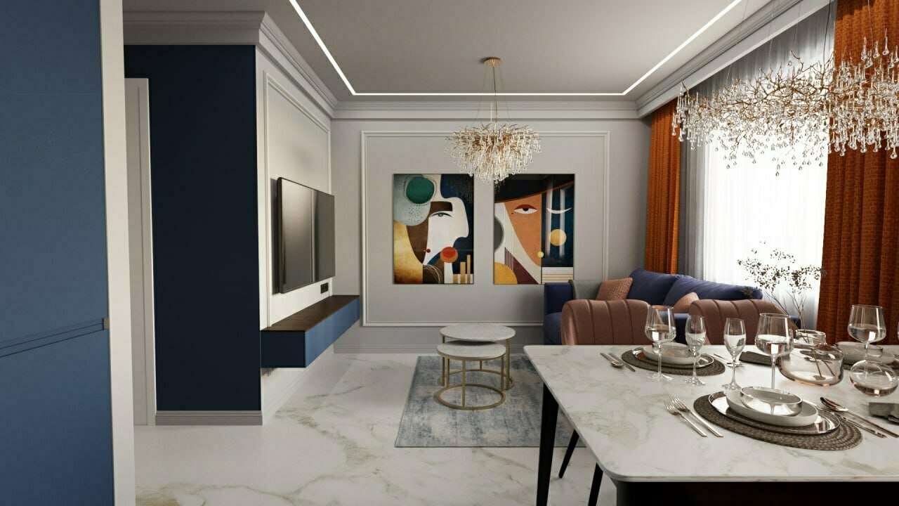 Фото из портфолио Дизайн интерьера квартиры для молодой семьи 62 м² – фотографии дизайна интерьеров на INMYROOM Фото из портфолио Дизайн интерьера квартиры для молодой семьи 62 м² – фотографии дизайна интерьеров на INMYROOM