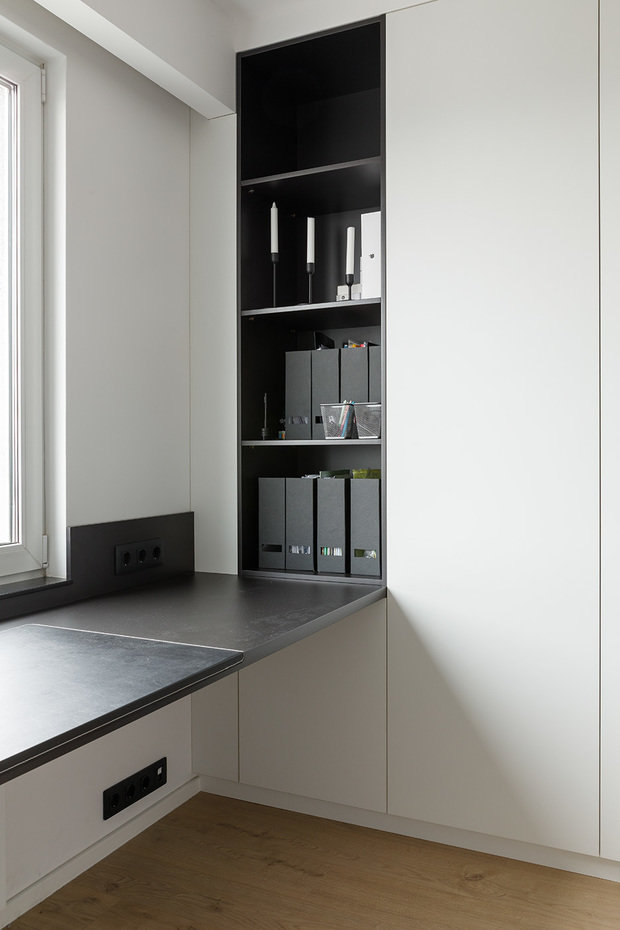 Фотография: Кабинет в стиле Минимализм, Лофт, Проект дня, Санкт-Петербург, 2 комнаты, 60-90 метров, Dinamika Architects – фото на INMYROOM