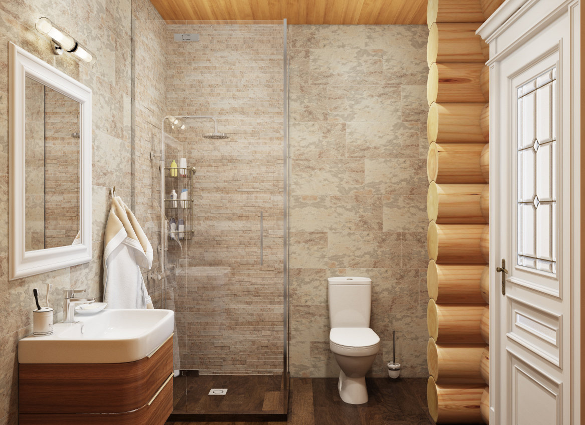 Фотография: Ванная в стиле Прованс и Кантри, Современный, Дом, Проект недели, Московская область, Юлия Веселова, дом из сруба – фото на INMYROOM Фотография: Ванная в стиле Прованс и Кантри, Современный, Дом, Проект недели, Московская область, Юлия Веселова, дом из сруба – фото на INMYROOM