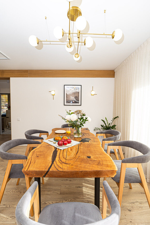 Фотография: Кухня и столовая в стиле Современный, Квартира, Проект дня, Сочи, Блочный дом, 3 комнаты, 60-90 метров, Красная Поляна, современный с элементами минимализма и скандинавского стиля, Анна Терентьева – фото на INMYROOM