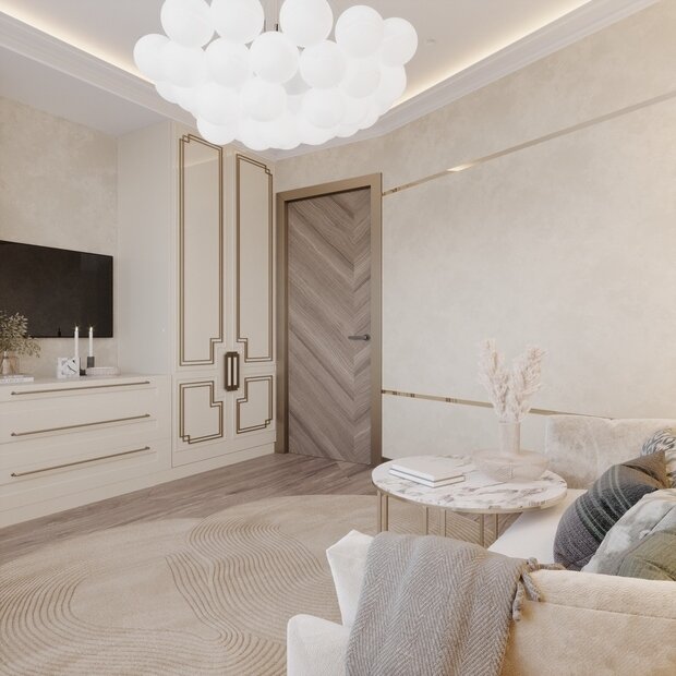 Фото из портфолио Дизайн интерьера квартиры для молодой девушки в стиле ар-деко – фотографии дизайна интерьеров на INMYROOM