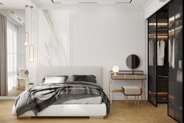 Фото из портфолио Воздушная современная классика в ЖК Матч Пойнт – фотографии дизайна интерьеров на INMYROOM