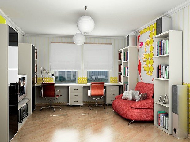 Фотография: Офис в стиле Современный, Декор интерьера, Малогабаритная квартира, Квартира, Декор дома, Диван, Комод, Подоконник – фото на INMYROOM