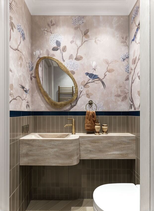 Фотография: Ванная в стиле Классический, Современный, Эклектика, Квартира, Проект дня, 3 комнаты, 60-90 метров, Монолитно-кирпичный – фото на INMYROOM