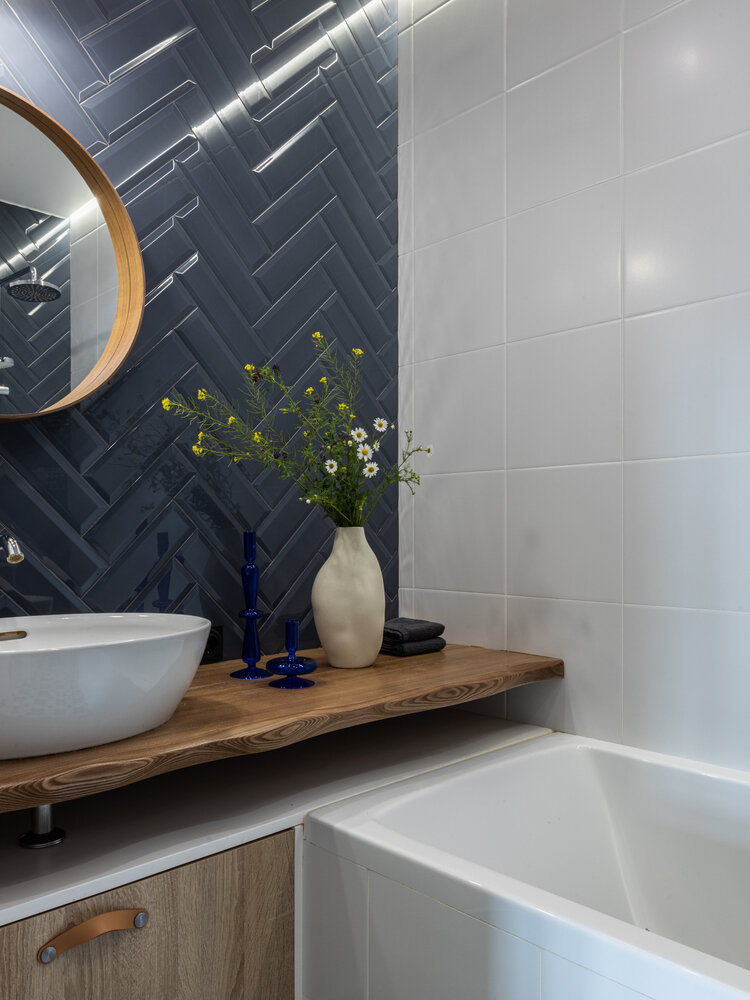 Фотография: Ванная в стиле Современный, Скандинавский, Квартира, Проект дня, 3 комнаты, 60-90 метров, Уфа, Эльмира Галимова – фото на INMYROOM Фотография: Ванная в стиле Современный, Скандинавский, Квартира, Проект дня, 3 комнаты, 60-90 метров, Уфа, Эльмира Галимова – фото на INMYROOM