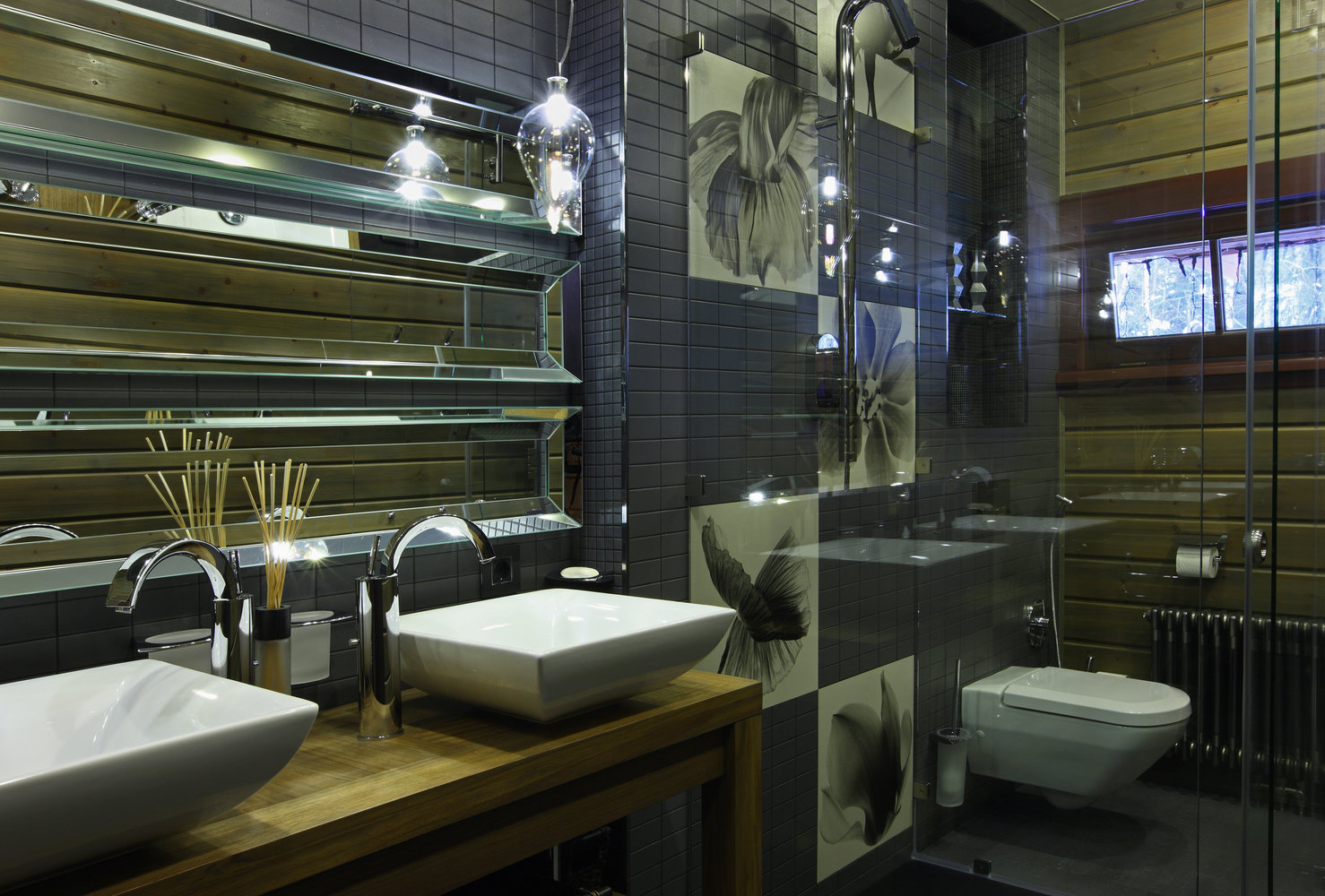 Фотография: Ванная в стиле Современный, Эклектика, Дом, Проект недели, Дом и дача, Московская область, Лада Засимова, Виктория Николаева – фото на INMYROOM