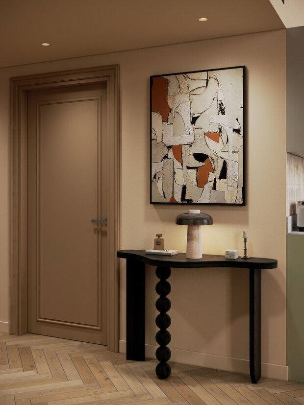 Фотография: Прихожая в стиле Современный, Квартира, Проект дня, Московская область, Ирина Собыленская, 4 и больше, 60-90 метров, эклектичный с элементами этники и современного дизайна – фото на INMYROOM