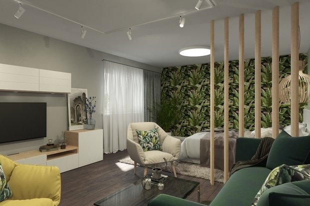 Фото из портфолио Студия в новостройке. 24м² – фотографии дизайна интерьеров на INMYROOM