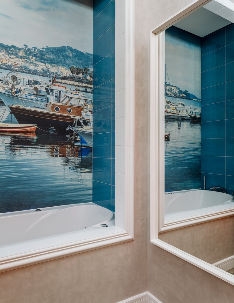 Фотография: Ванная в стиле Современный, Классический, Квартира, Проект недели, Красногорск, Монолитный дом, 2 комнаты, 60-90 метров, Лина Савина – фото на INMYROOM Фотография: Ванная в стиле Современный, Классический, Квартира, Проект недели, Красногорск, Монолитный дом, 2 комнаты, 60-90 метров, Лина Савина – фото на INMYROOM