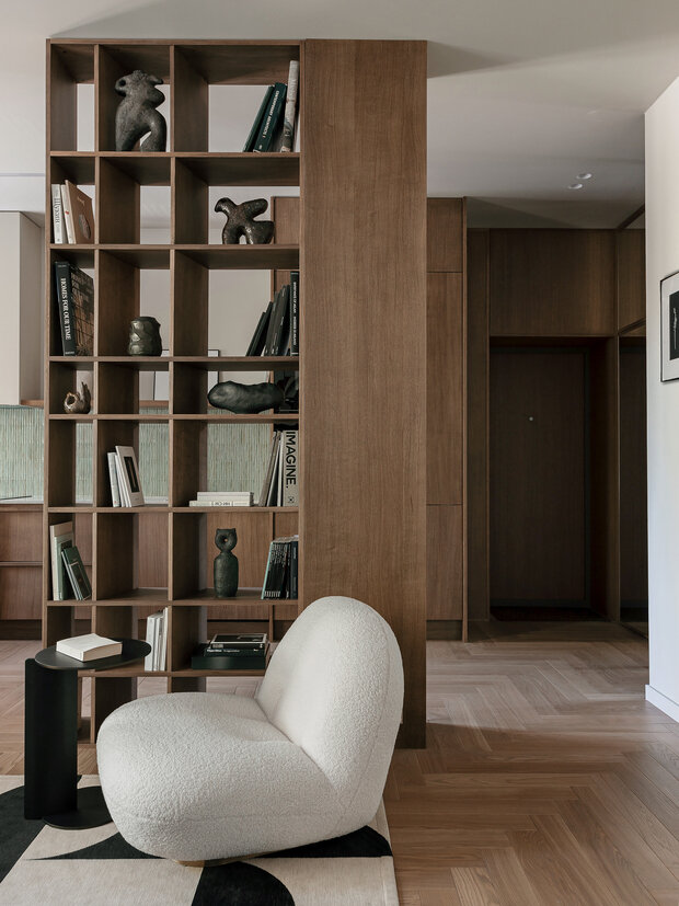 Фотография: Кухня и столовая в стиле Современный, Квартира, Проект дня, Минск, Мария Зайцева, Сталинка, Кирпичный дом, 2 комнаты, 40-60 метров, современный с элементами минимализма и эко-стиля – фото на INMYROOM