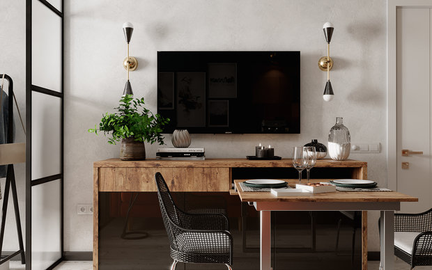 Фото из портфолио Уютный loft – фотографии дизайна интерьеров на INMYROOM