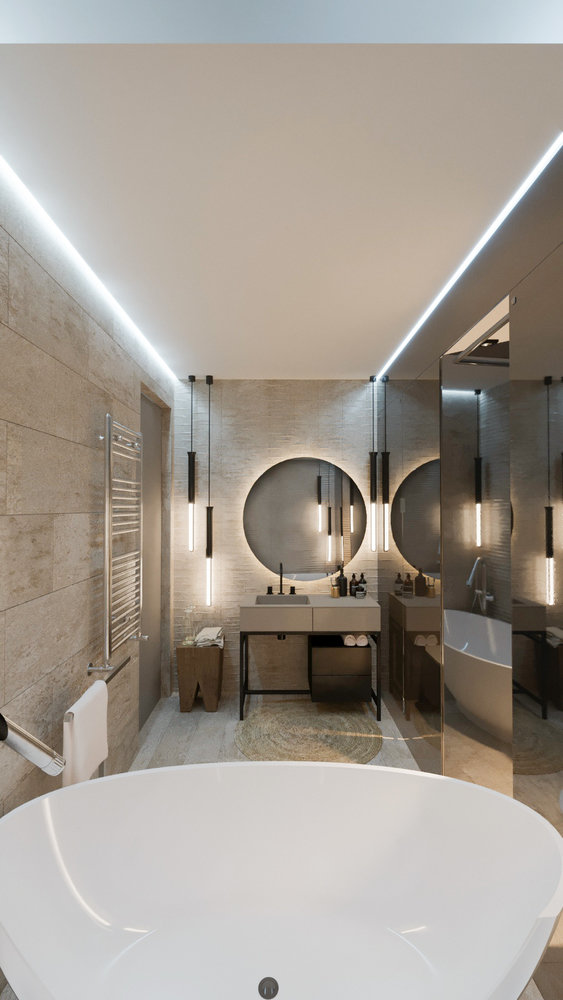 Фотография: Ванная в стиле Современный, Квартира, Проект недели, Московская область, 2 комнаты, 60-90 метров, Монолитно-кирпичный, Евгения Шилова, Design Rocks, ЖК «Павловский квартал» – фото на INMYROOM Фотография: Ванная в стиле Современный, Квартира, Проект недели, Московская область, 2 комнаты, 60-90 метров, Монолитно-кирпичный, Евгения Шилова, Design Rocks, ЖК «Павловский квартал» – фото на INMYROOM