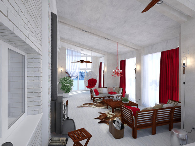 Фото из портфолио Птица счастья и две собаки – фотографии дизайна интерьеров на INMYROOM