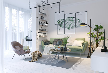 Скандинавия в 62 m2 от XO Design