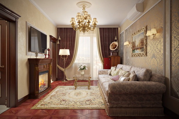 Фото из портфолио Шоколадно-золотистая классика – фотографии дизайна интерьеров на INMYROOM