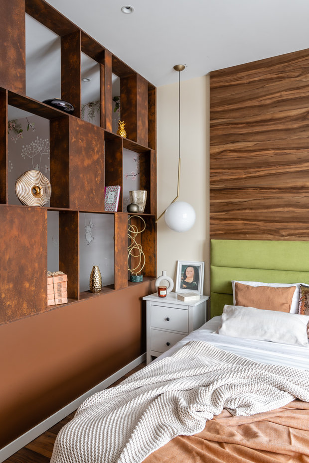 Фотография: Спальня в стиле Современный, Прованс и Кантри, Квартира, Проект недели, Москва, 3 комнаты, Более 90 метров, Sella Interior and Design, Светлана Цисвилер – фото на INMYROOM