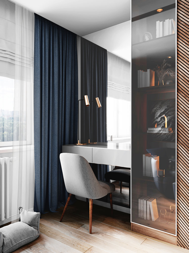 Фотография: Гостиная в стиле Современный, Квартира, Проект дня, 3 комнаты, Более 90 метров, Люберцы, Александра Гартке – фото на INMYROOM