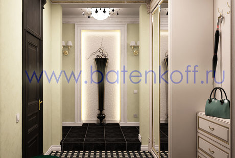 Дизайн проект прихожей в квартире на Белинского 