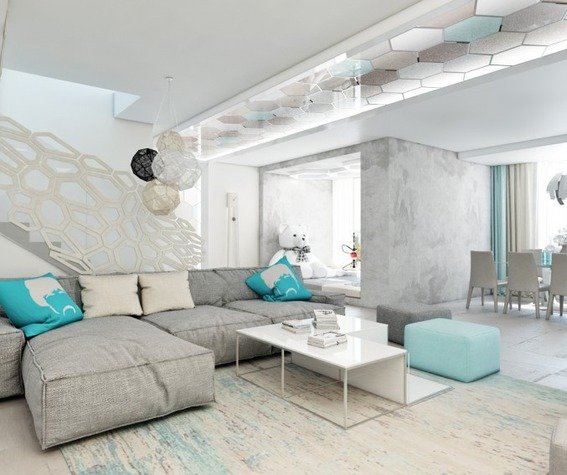 Фото из портфолио Дизайн-проект гостиной - "Кубик - рубик" – фотографии дизайна интерьеров на INMYROOM