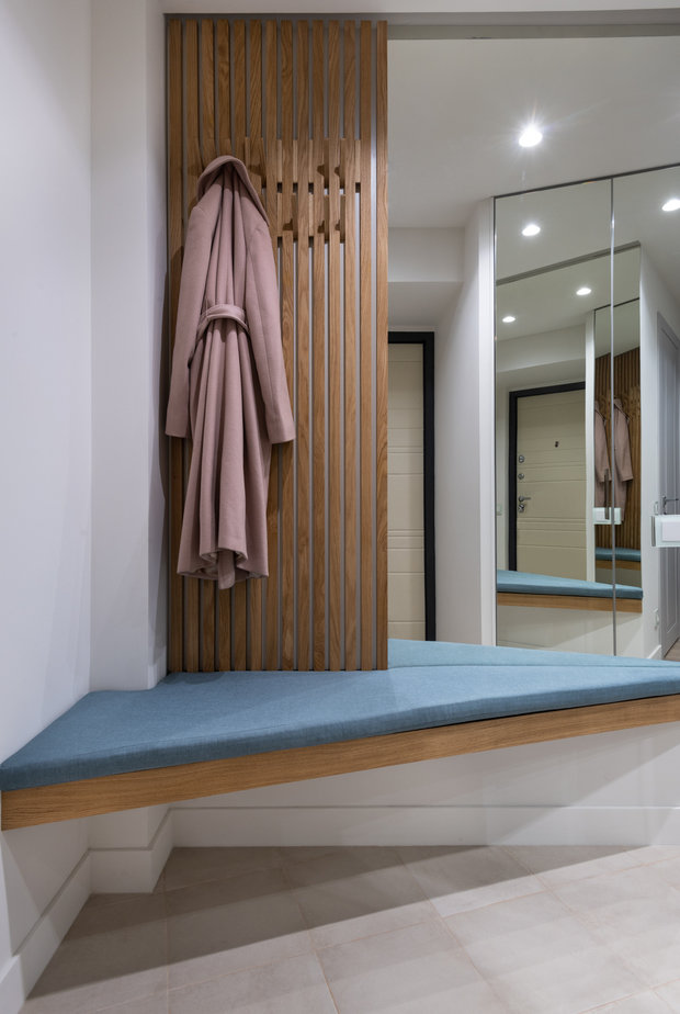 Фотография: Прихожая в стиле Современный, Скандинавский, Квартира, Проект недели, Москва, 2 комнаты, 40-60 метров, Prorooms, Мария Рожкова – фото на INMYROOM