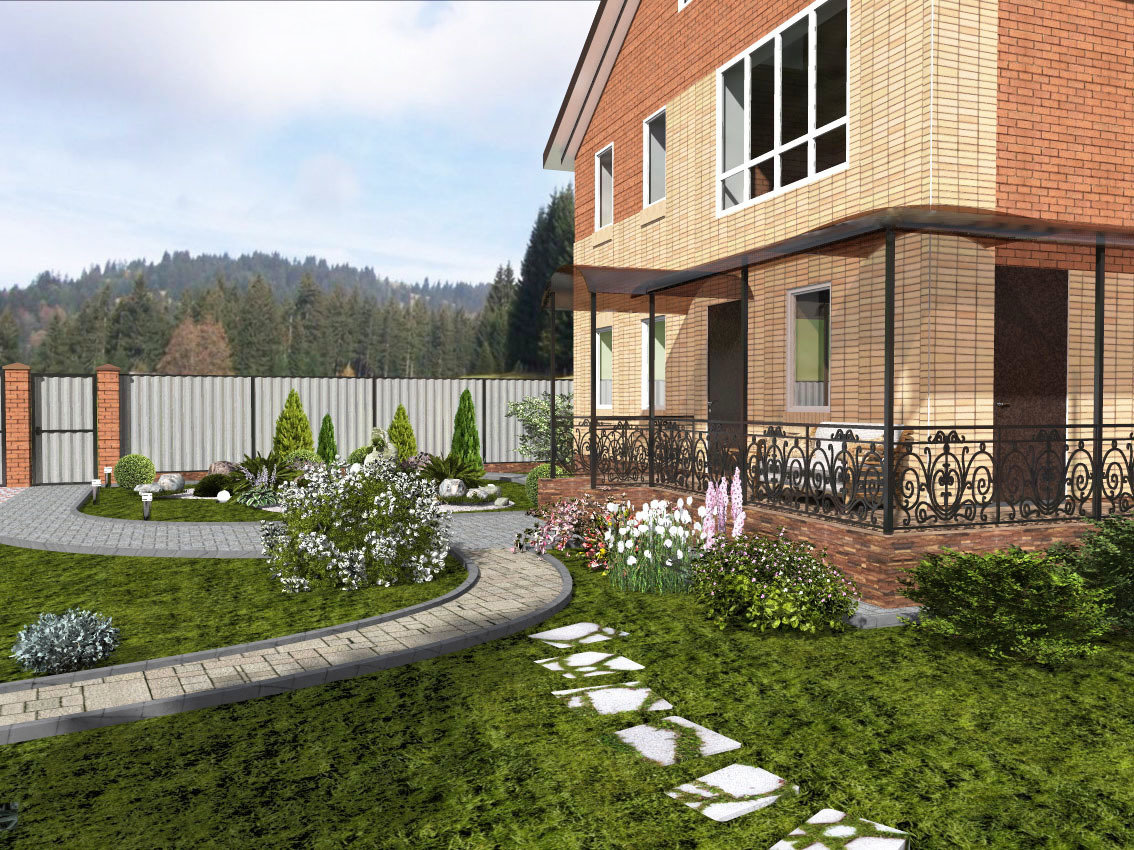 Фото из портфолио Ландшафтный проект в поселке Жареный Бугор – фотографии дизайна интерьеров на INMYROOM Фото из портфолио Ландшафтный проект в поселке Жареный Бугор – фотографии дизайна интерьеров на INMYROOM