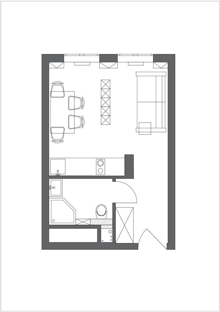 План с расстановкой мебели