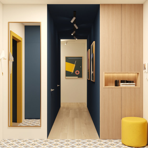 Фото из портфолио Квартира в скандинавском стиле в ЖК Галактика – фотографии дизайна интерьеров на INMYROOM