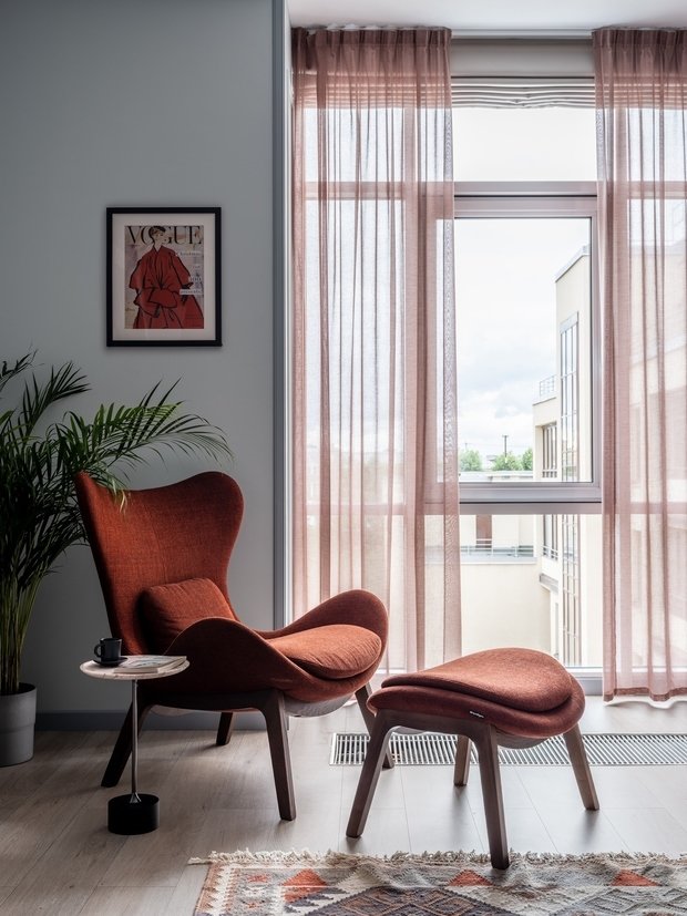 Фотография: Гостиная в стиле Современный, Квартира, Проект недели, Санкт-Петербург, 3 комнаты, Более 90 метров, Светлана Оленбург – фото на INMYROOM