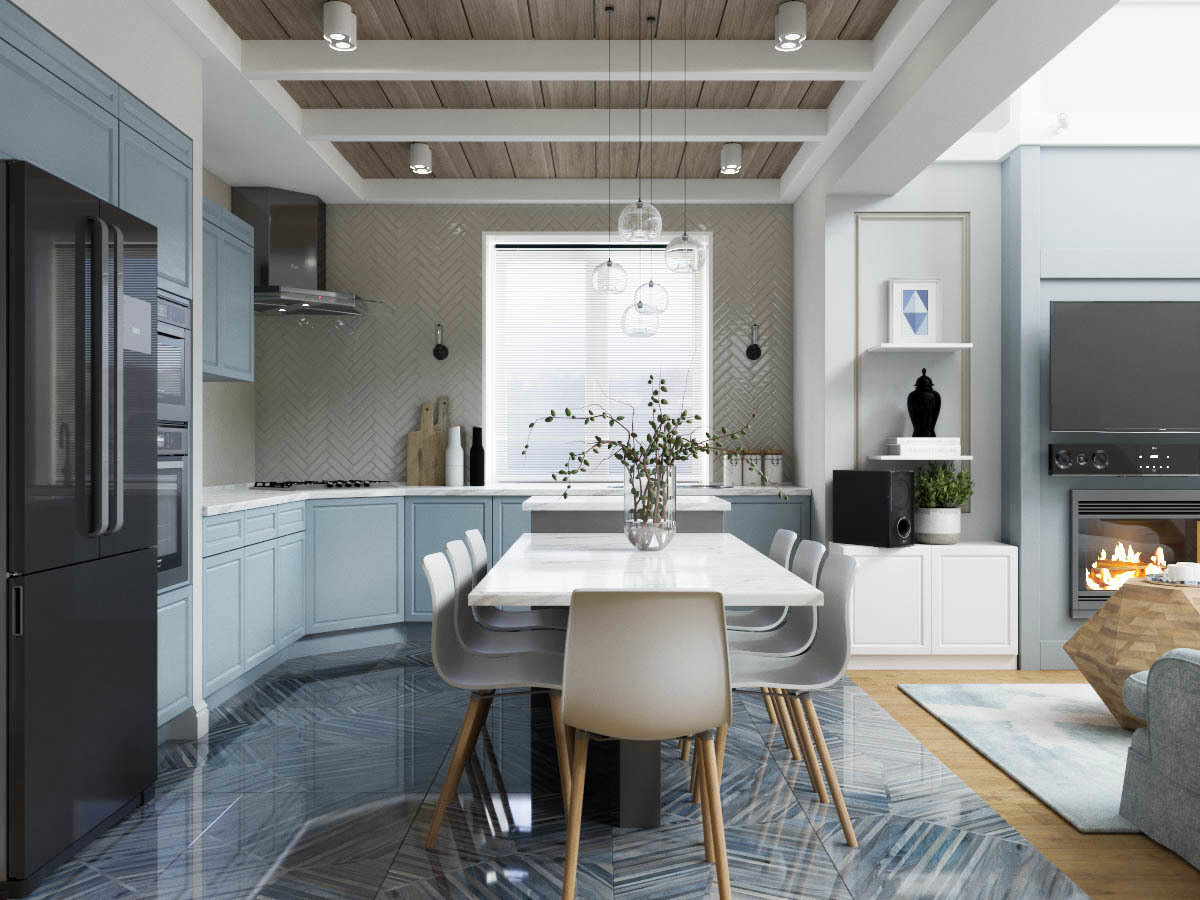 Фотография: Кухня и столовая в стиле Современный, Прованс и Кантри, Дом, Проект недели, Дом и дача, Истринский район, Студия Волковых, 4 и больше, Более 90 метров – фото на INMYROOM Фотография: Кухня и столовая в стиле Современный, Прованс и Кантри, Дом, Проект недели, Дом и дача, Истринский район, Студия Волковых, 4 и больше, Более 90 метров – фото на INMYROOM