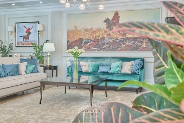 Фото из портфолио Интерьер гостиной в стиле новая классика – фотографии дизайна интерьеров на INMYROOM