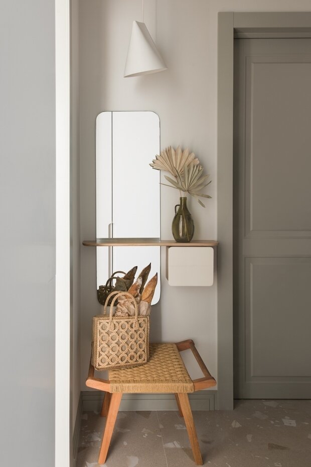 Фотография: Прихожая в стиле Современный, Минимализм, Эко, Квартира, Проект недели, Москва, 3 комнаты, 40-60 метров, Екатерина Владимирова – фото на INMYROOM