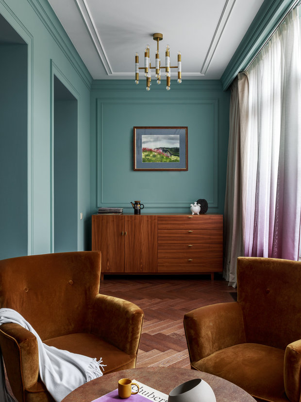 Фотография: Гостиная в стиле Современный, Квартира, Студия, Проект дня, Санкт-Петербург, 60-90 метров, Юлия Никазова, Наталья Прокопенко – фото на INMYROOM