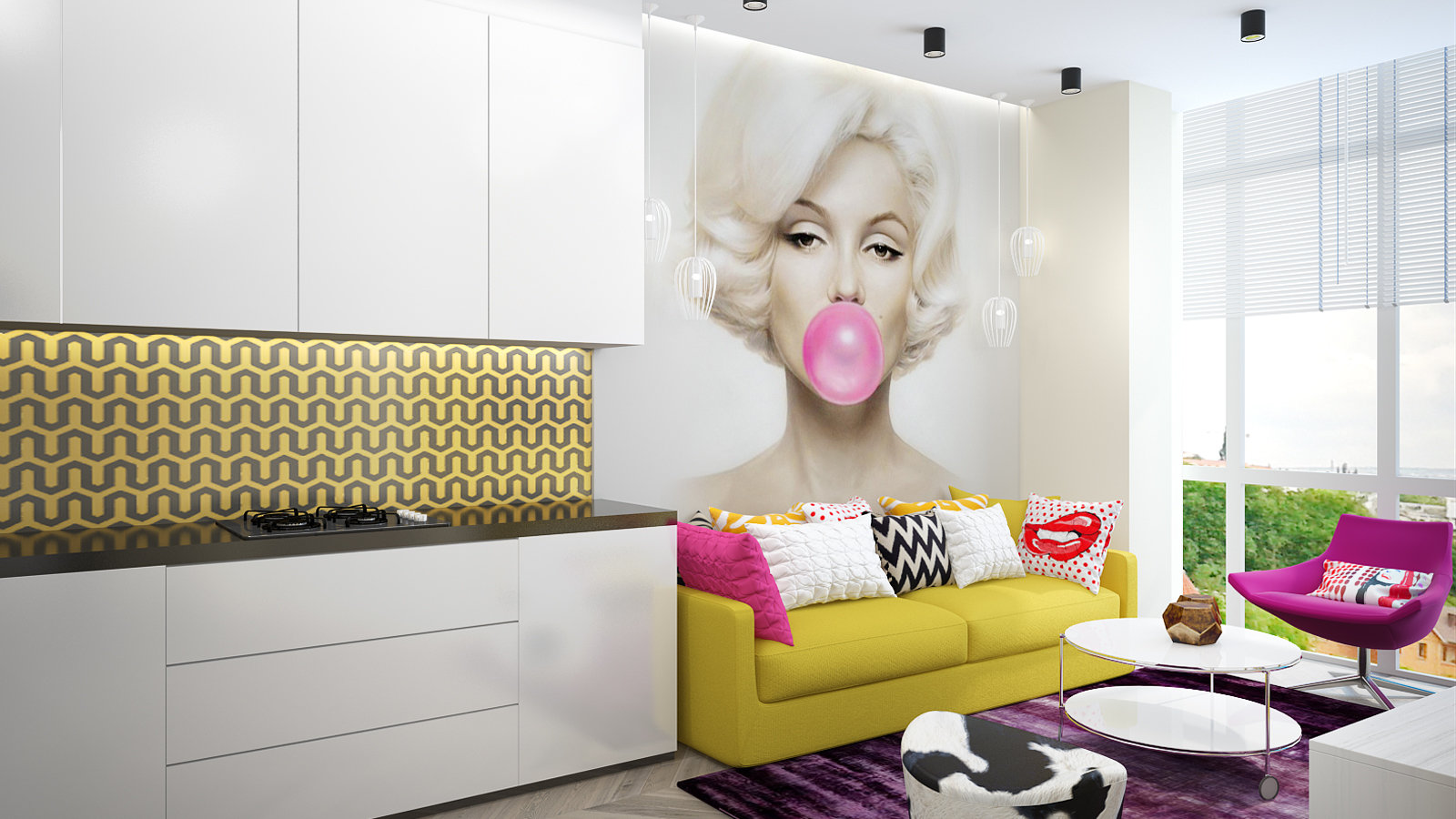 Фото из портфолио Гостиная с дивой – фотографии дизайна интерьеров на INMYROOM Фото из портфолио Гостиная с дивой – фотографии дизайна интерьеров на INMYROOM