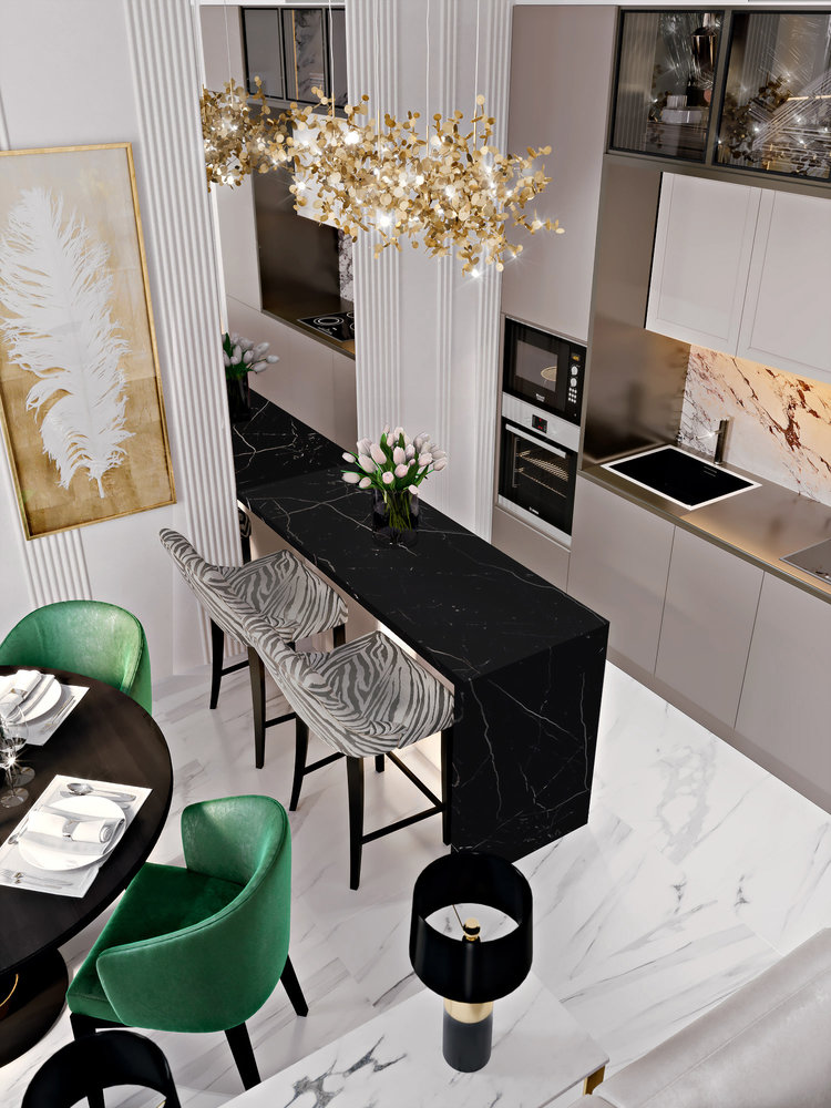 Фотография: Кухня и столовая в стиле Современный, Классический, Квартира, Проект недели, Москва, 3 комнаты, 60-90 метров, Александра Гартке – фото на INMYROOM Фотография: Кухня и столовая в стиле Современный, Классический, Квартира, Проект недели, Москва, 3 комнаты, 60-90 метров, Александра Гартке – фото на INMYROOM