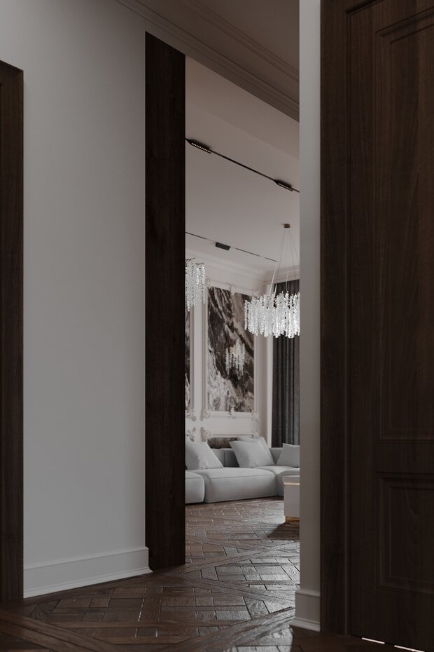 Фото из портфолио Гостиная. Кухня. Ванная. Duderhof Club – фотографии дизайна интерьеров на INMYROOM