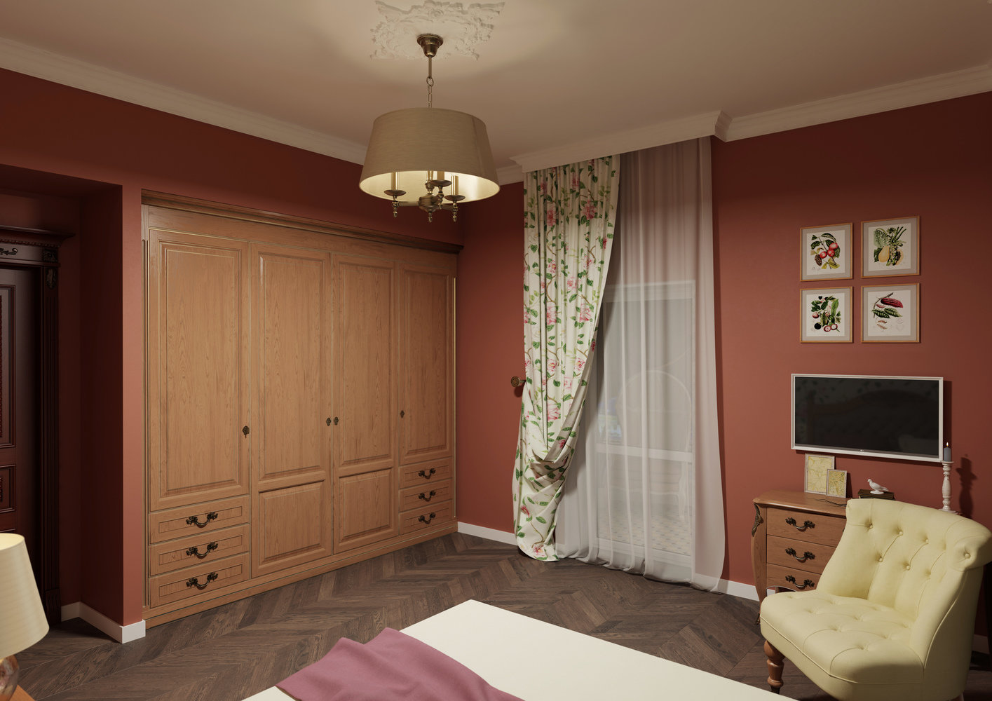 Фотография: Спальня в стиле Классический, Квартира, Проект недели, Москва, Монолитный дом, 4 и больше, Более 90 метров, Юлия Панфилова – фото на INMYROOM Фотография: Спальня в стиле Классический, Квартира, Проект недели, Москва, Монолитный дом, 4 и больше, Более 90 метров, Юлия Панфилова – фото на INMYROOM