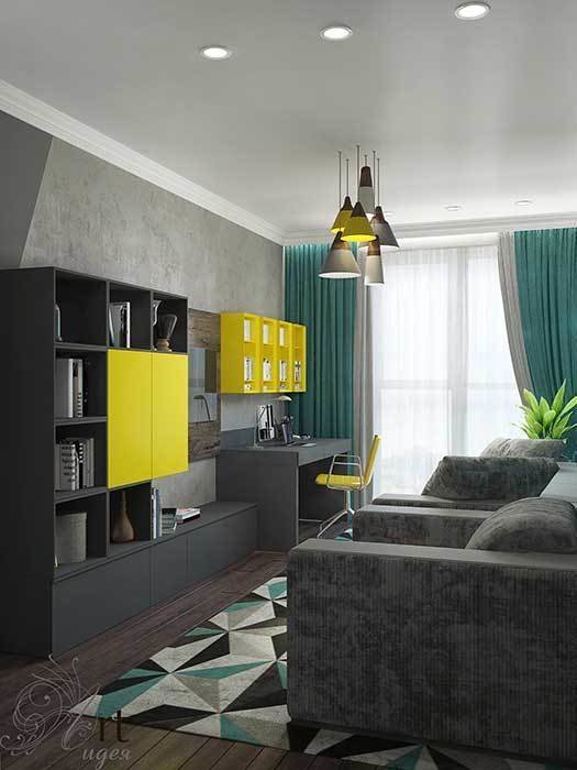Фото из портфолио Дизайн однокомнатной квартиры – фотографии дизайна интерьеров на INMYROOM