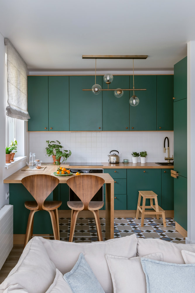 Фотография: Кухня и столовая в стиле Скандинавский, Эклектика, Проект недели, Санкт-Петербург, Эко, 3 комнаты, 60-90 метров, I am design studio – фото на INMYROOM